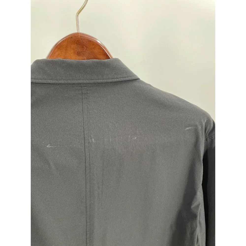 Selected Homme Mens Hybrid Blazer Jacket Large Black Neutral Capsule Wardrobe - Picture 10 of 10